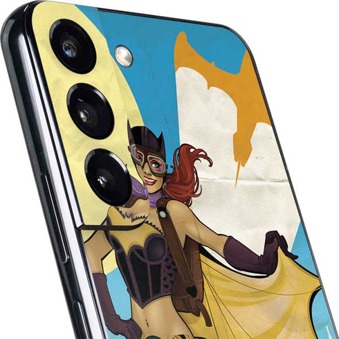 DC Comics Bombshells Batgirl- Fly Gotham City Airlines Galaxy S22 Skin